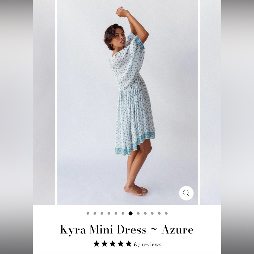 Daughters of India Azure Mini Dress